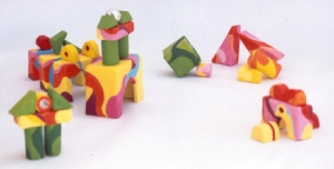 Children building blocks